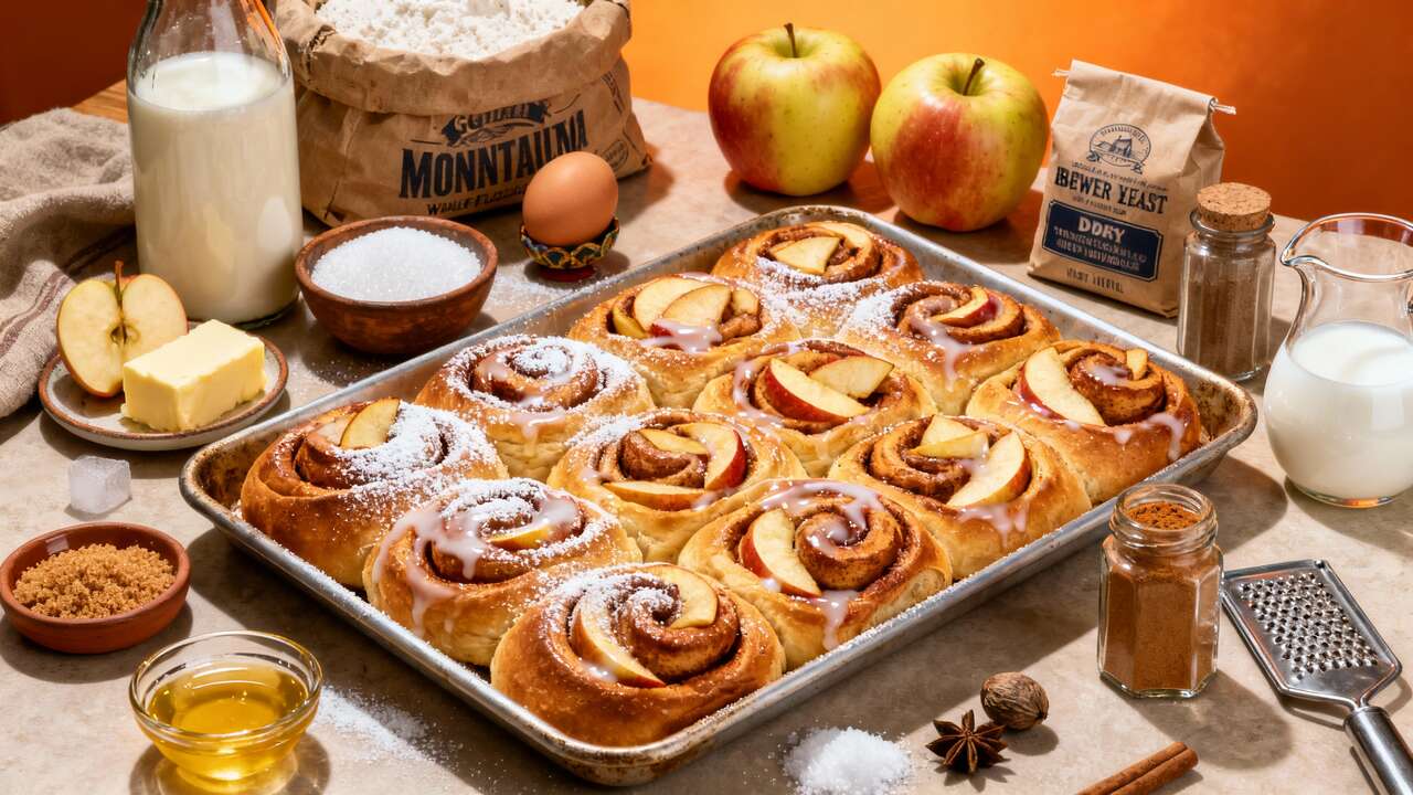 Girelle alla cannella e mele: ricetta soffice e deliziosa dei dolci autunnali