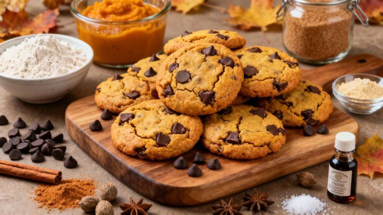 È ricco, tenero, leggermente speziato…”: questi biscotti alla zucca e cioccolato sono un tesoro d’autunno per Halloween